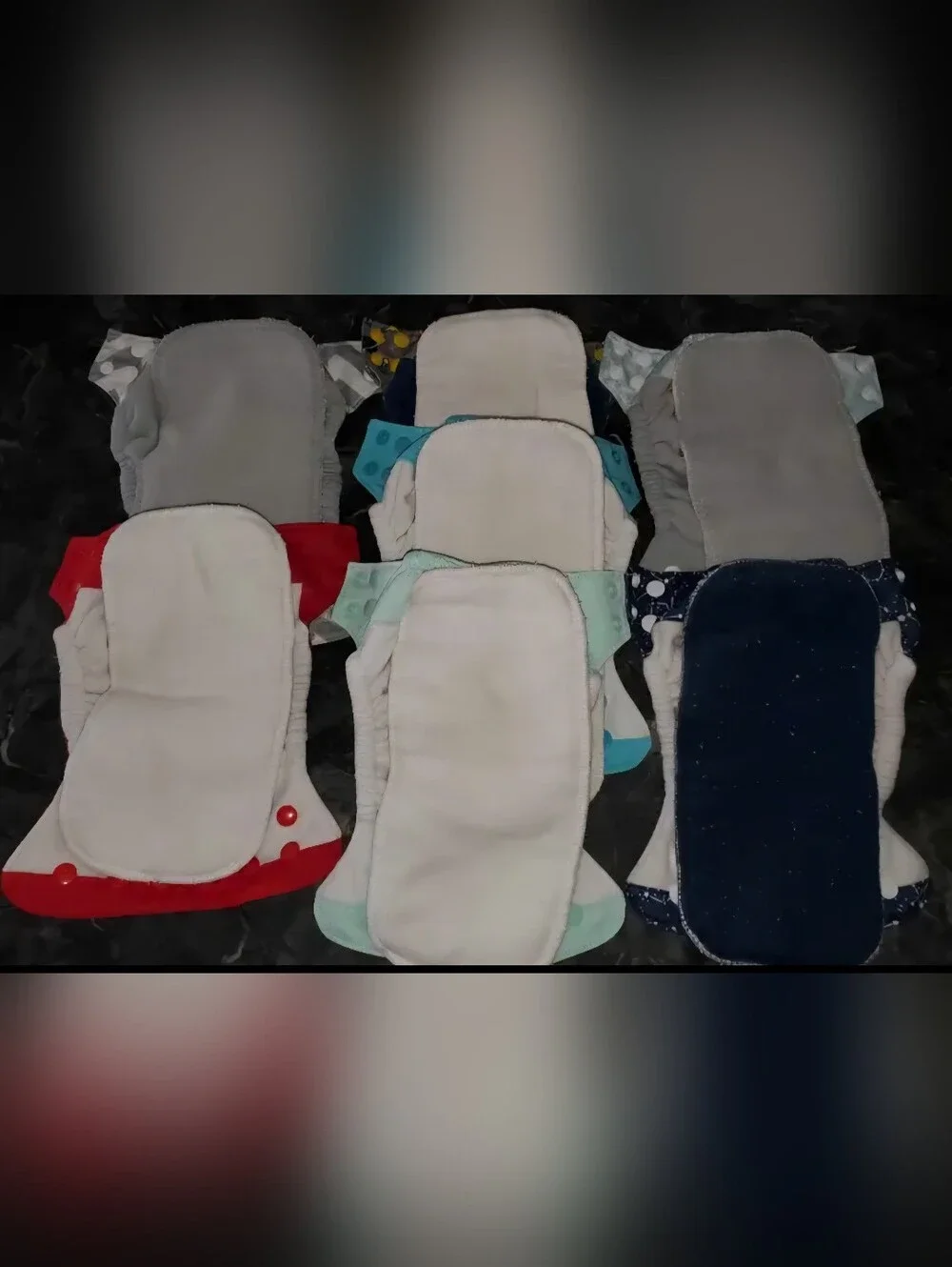 7 Baby Reusable Washable Cloth Diaper Nicki's Newborn Size AI2s AIO Infant Boy